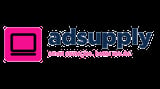 AdSupply logo with magenta computer monitor icon and tagline smart strategies, better results